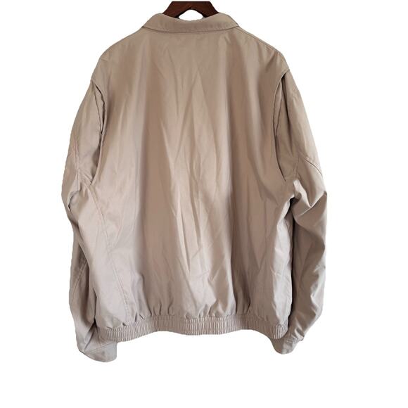Polo Ralph Lauren Jacket Men’s XXL Beige Harrington Windbreaker Flannel Lined - Picture 2 of 14